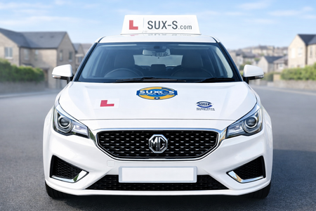 SUX-S Driving School instructor vehicle with reversing camera for easy manoeuvres in Bradf