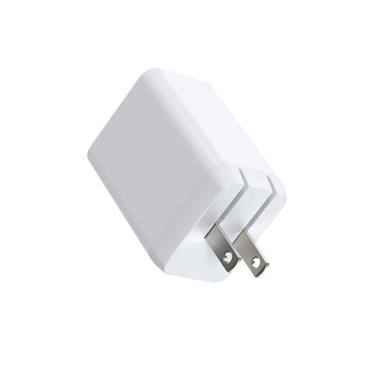 Thumbnail: USB C Wall Charger 65W GaN Fast Charger for MacBook Pro 3-Port Foldable USB C Po