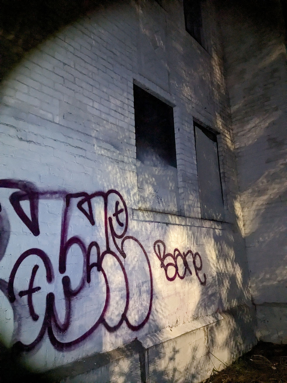 Creepy stop on the ghost tour