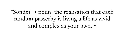 Sonder: Noun