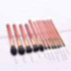 Miniatura: 12-Piece Makeup Brush Set with Powder Brush and Wood Brushes