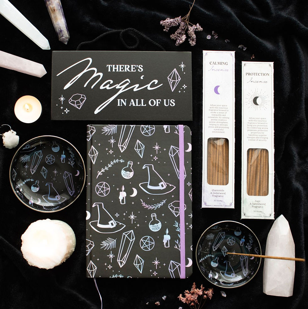 Thumbnail: Crystal Witch Print A5 Notebook
