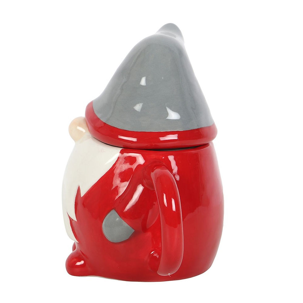 Thumbnail: Red and Grey Gonk Lidded Mug