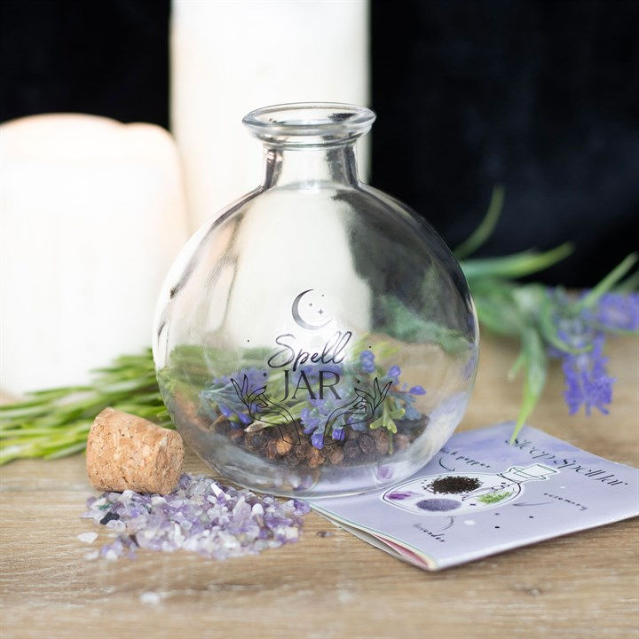Thumbnail: 10cm Glass Spell Jar with Recipe Booklet