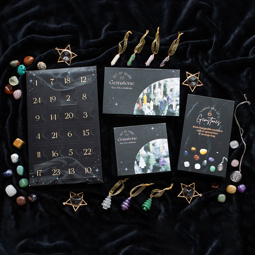 Thumbnail: Set of 7 Hanging Crystal Tree Decorations