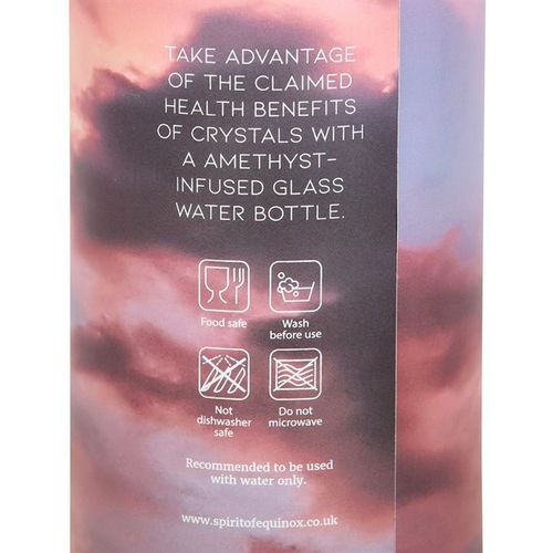 Thumbnail: Amethyst Set Your Intention Glass Water Bottle

