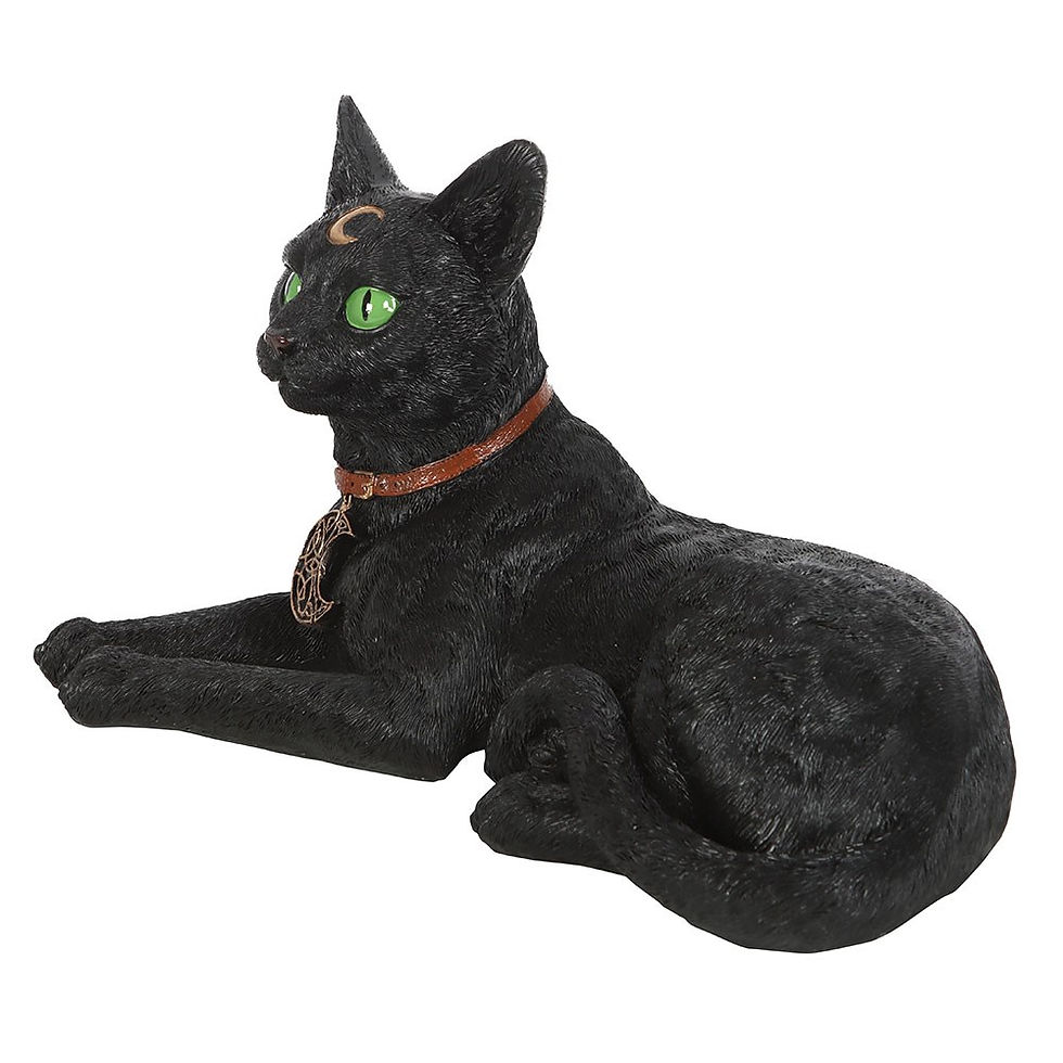 Thumbnail: Laying Black Cat Figurine