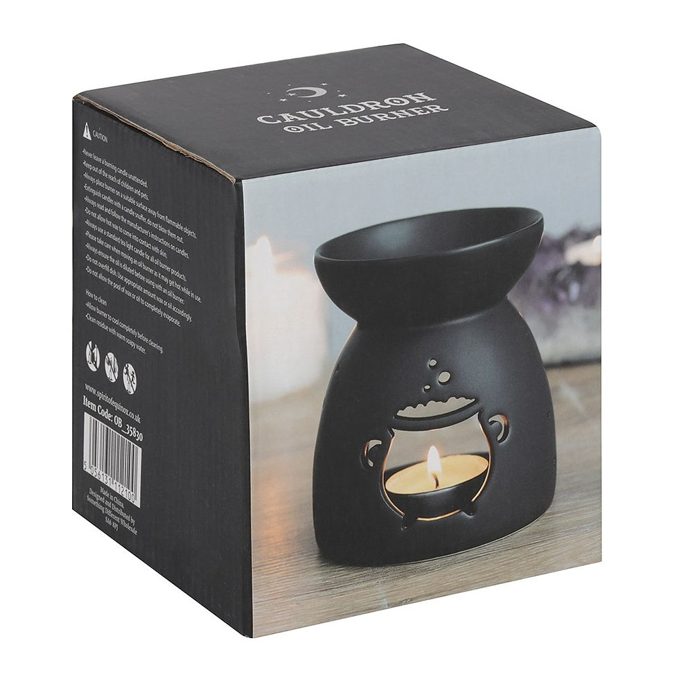 Thumbnail: Black Cauldron Cut Out Oil Burner