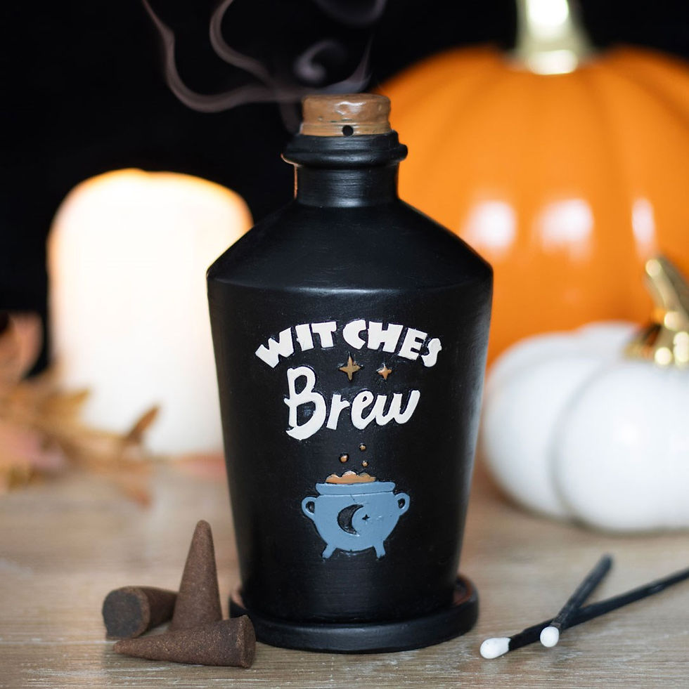 Thumbnail: WITCHES BREW POTION BOTTLE INCENSE CONE BURNER