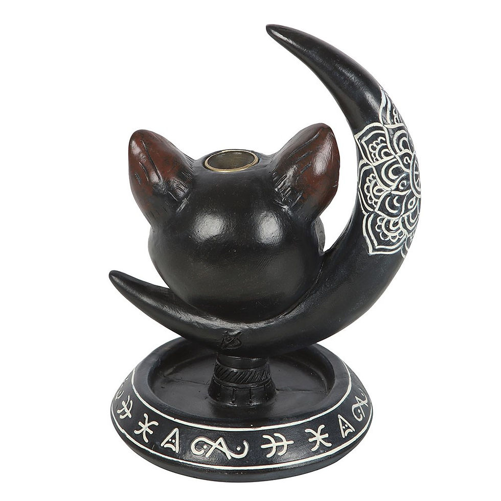 Thumbnail: Black Cat Moon Backflow Incense Burner
