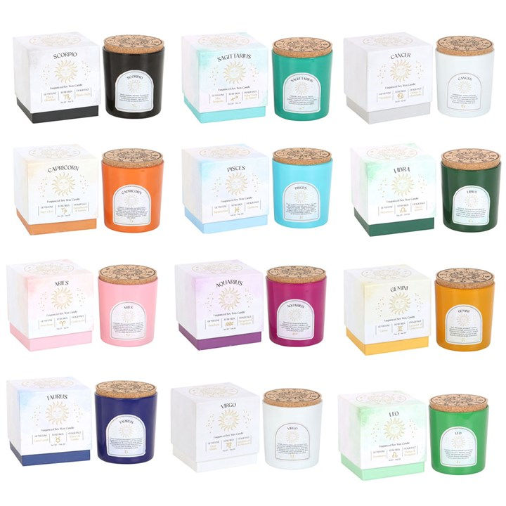 Thumbnail: VIRGO SANDALWOOD & PATCHOULI GEMSTONE ZODIAC CANDLE