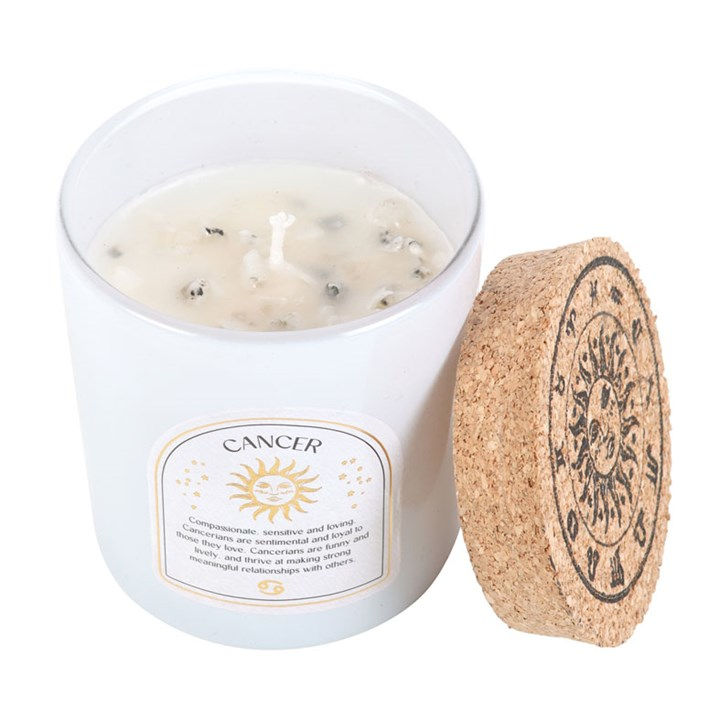 Thumbnail: CANCER ORANGE & CHAMOMILE GEMSTONE ZODIAC CANDLE