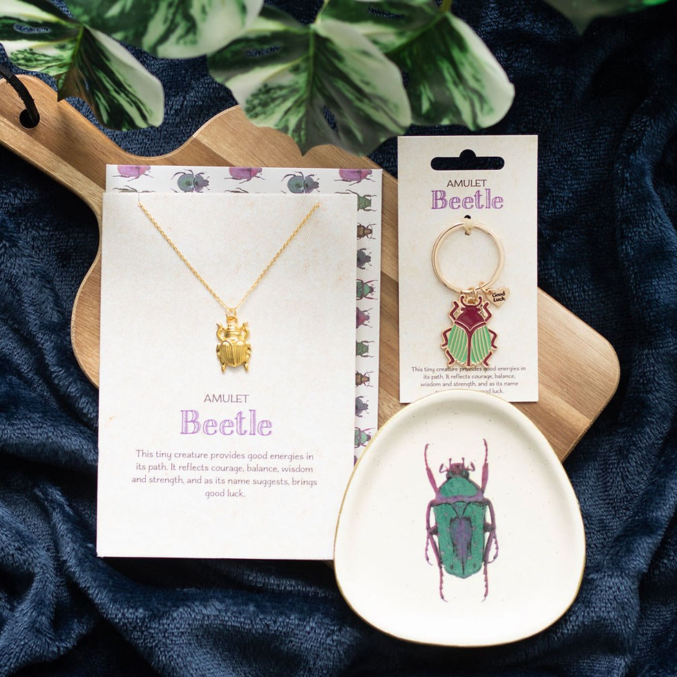 Thumbnail: Off White Beetle Trinket Dish