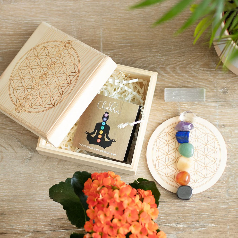 Thumbnail: Chakra Crystal Grid Gift Set