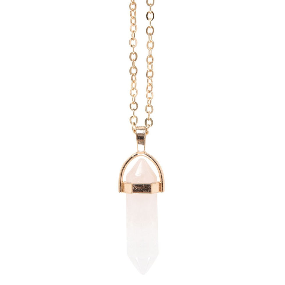 Thumbnail: AMETHYST CRYSTAL NECKLACE CARD 3 Varieties