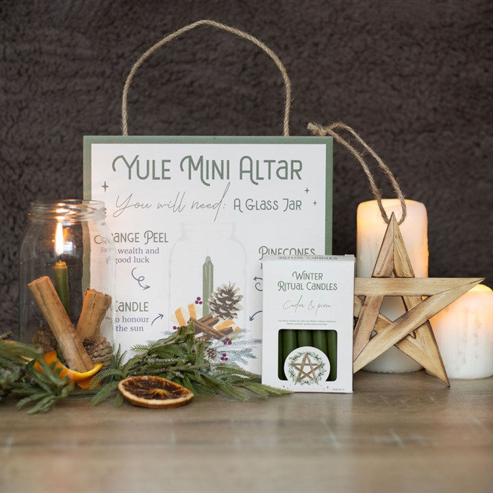 Thumbnail: 20cm Yule Altar MDF Hanging Sign 
