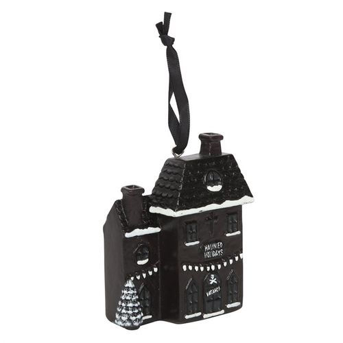 Thumbnail: Haunted Holiday House Resin Christmas Decoration
