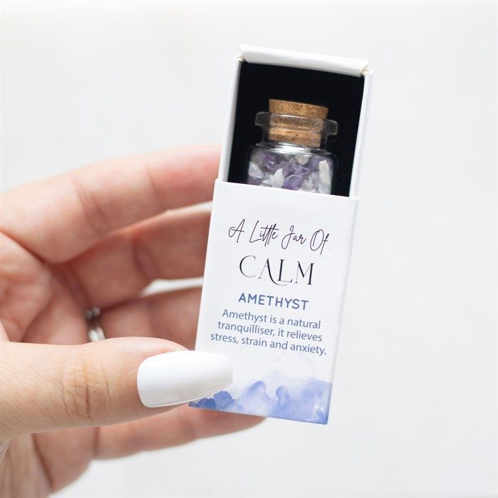 Thumbnail: Jar of Calm Amethyst Crystal in a Matchbox