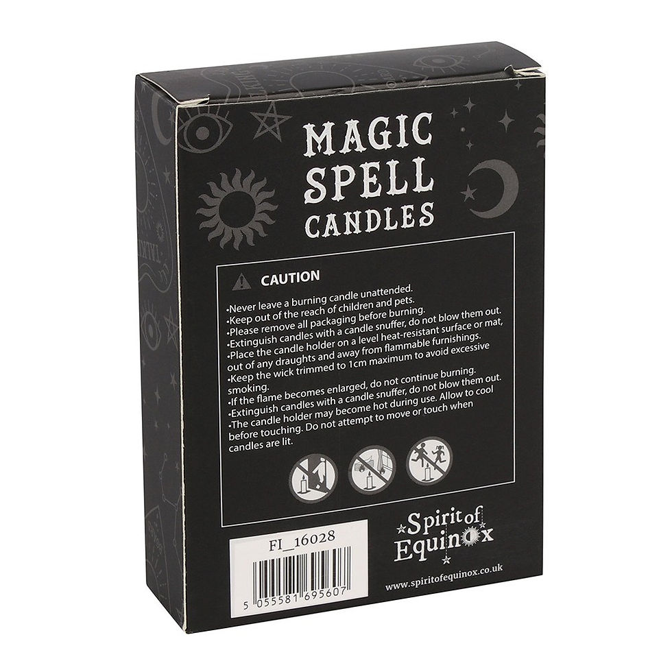 Thumbnail: PACK OF 12 WHITE 'HAPPINESS' SPELL CANDLES