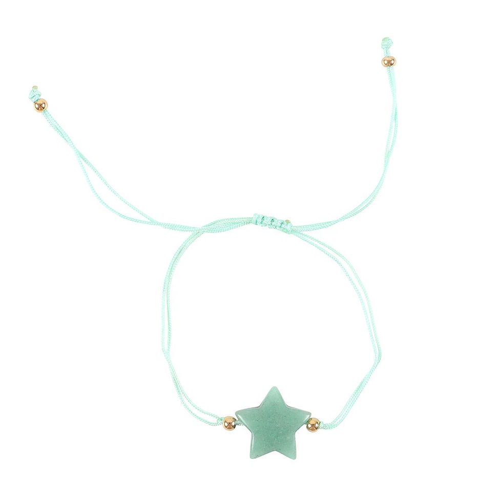 Thumbnail: Shine Bright Aventurine Crystal Star Bracelet