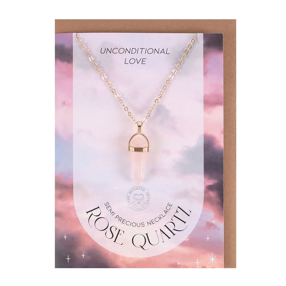 Thumbnail: AMETHYST CRYSTAL NECKLACE CARD 3 Varieties