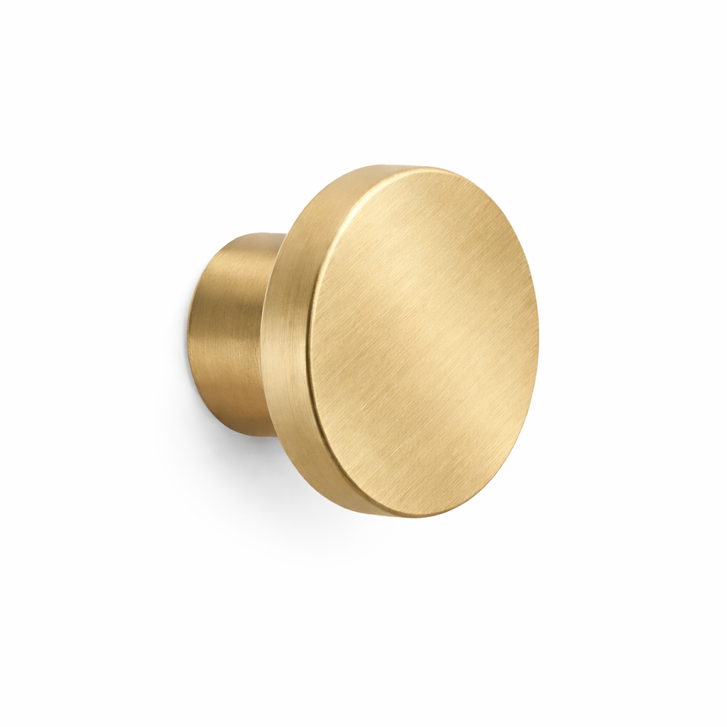 Circle Knob Brushed Gold 50mm