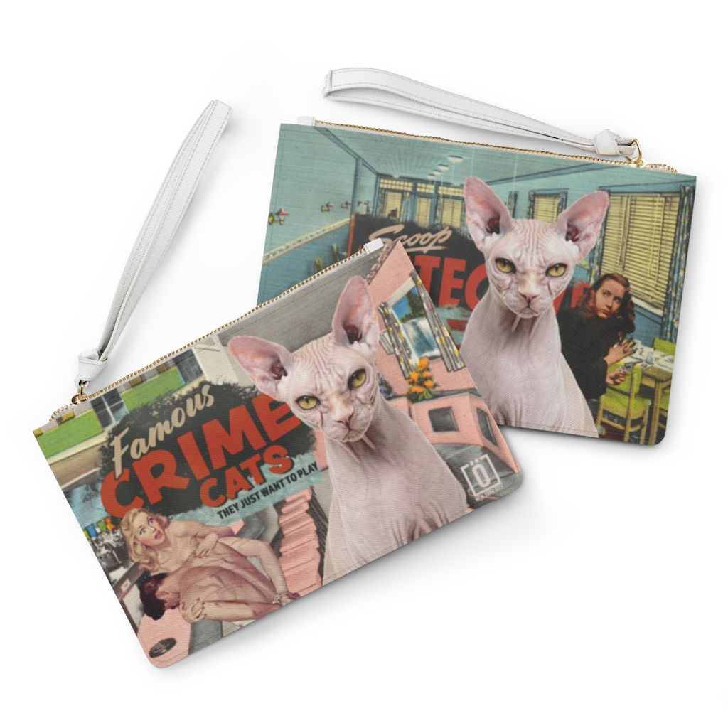 CRIME CATS - Scoop Detective, Clutch Bag