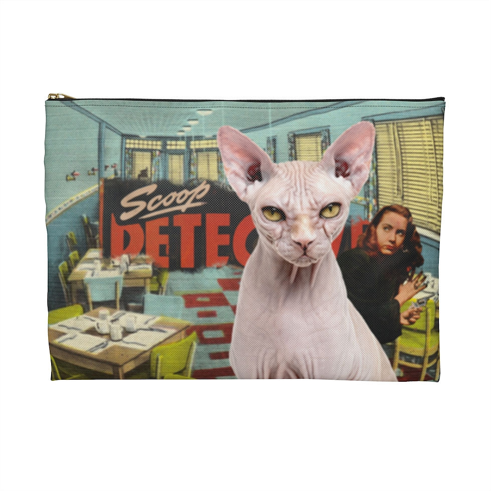 Thumbnail: CRIME CATS - Scoop Detective. Show off your large Sphynx Carry All Bag!