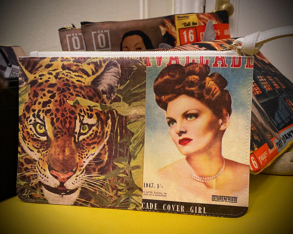 Thumbnail: A LEOPARD CANNOT CHANGE ITS SPOTS Designer Clutch Bag 