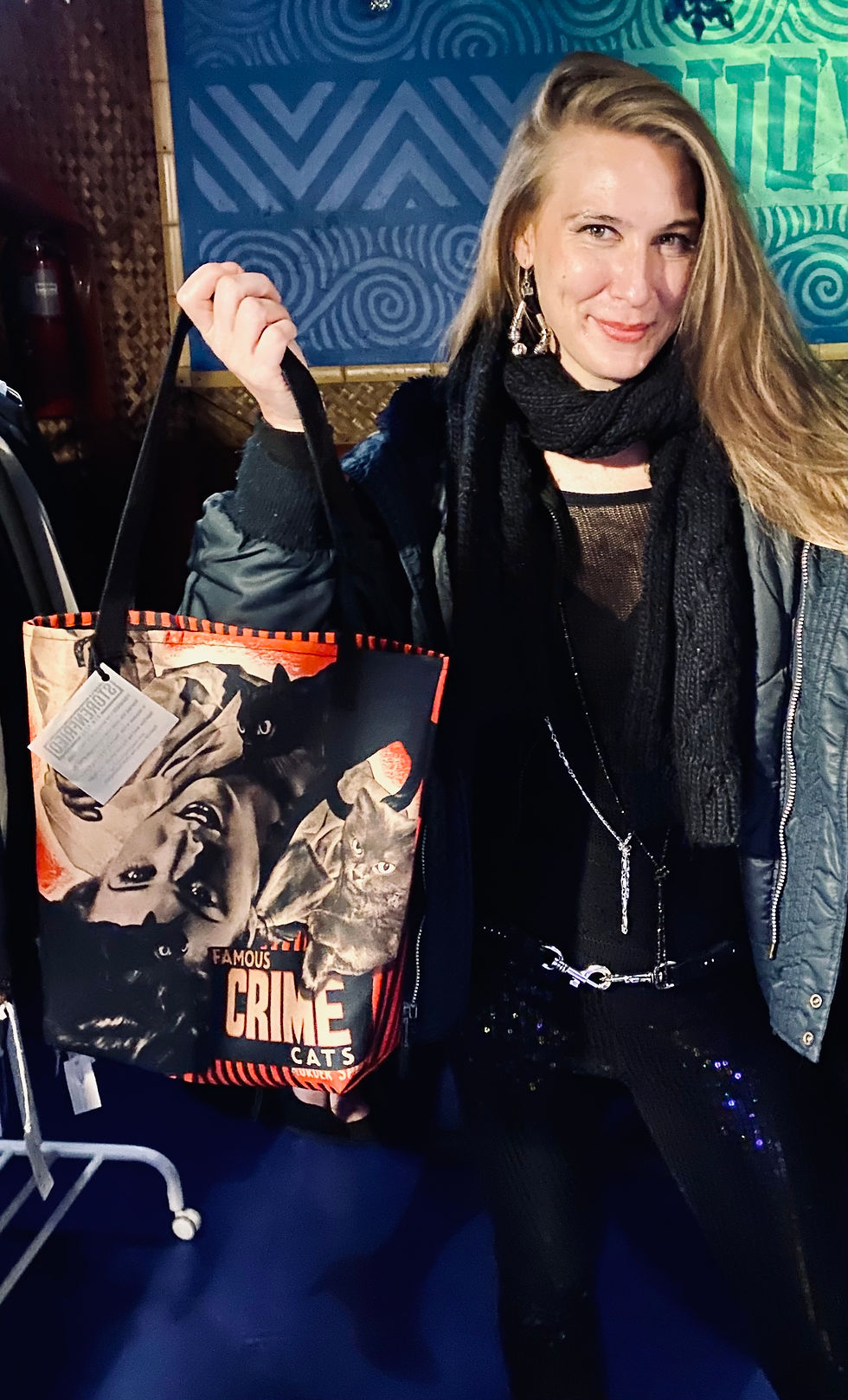 Thumbnail: Tote bag FAMOUS CRIME CATS - They Just Want To Play