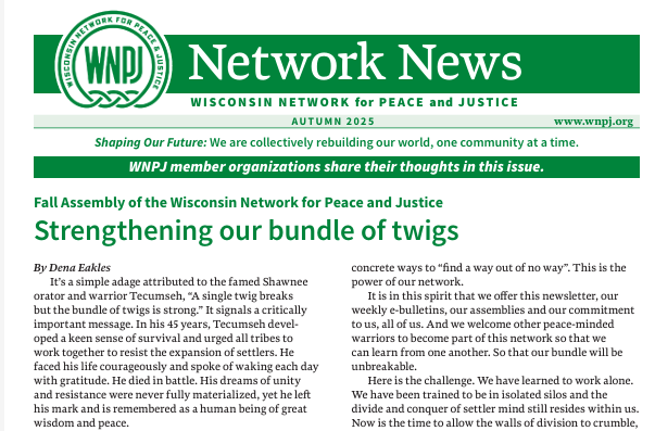 A special August edition of Network News is ready. You can find it here: https://www.wnpj.org/newsletter