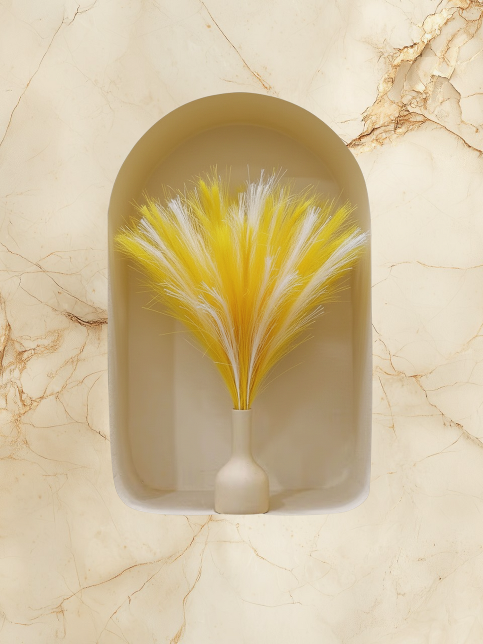 Thumbnail: Elegant Ceramic Purse Vase with Custom Silk Flower Arrangement, Home Decor.