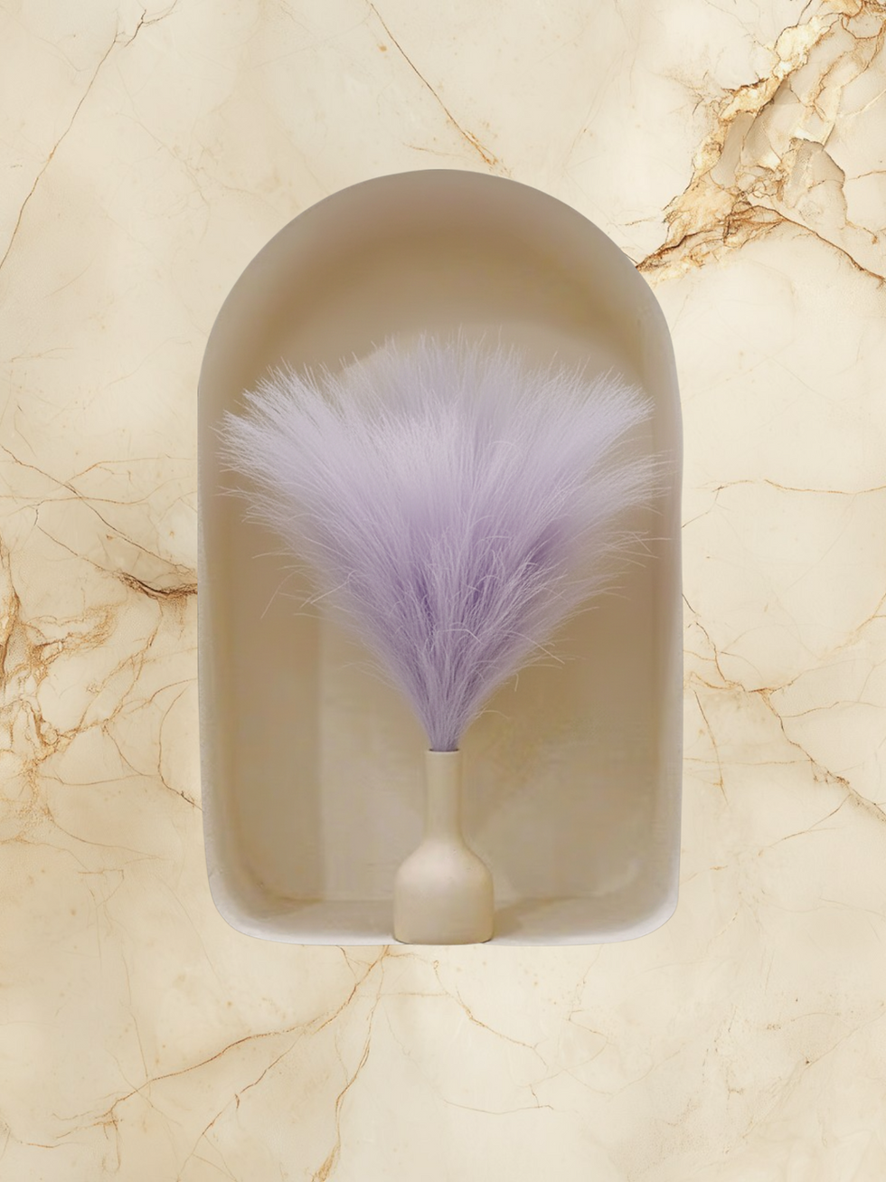 Thumbnail: Elegant Ceramic Purse Vase with Custom Silk Flower Arrangement, Home Decor.