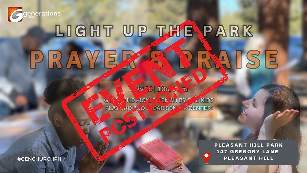 POSTPONED - LIGHT UP THE PARK
