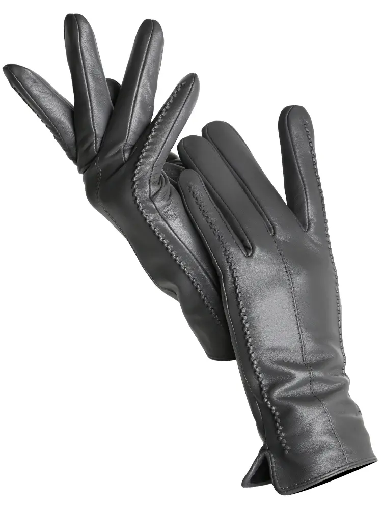Miniatura: Women's Sheepskin Gloves Winter Warm Plus Velvet Short Thin Touch Screen Driving