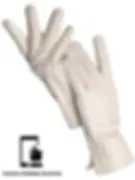 Thumbnail: Women's Sheepskin Gloves Winter Warm Plus Velvet Short Thin Touch Screen Driving