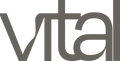 Logo de Vital oscuro, sin fondo.
