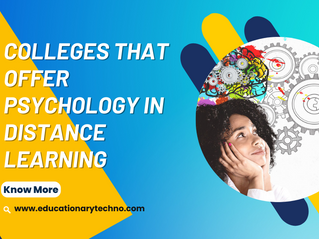 Colleges that offer Psychology in Distance Learning