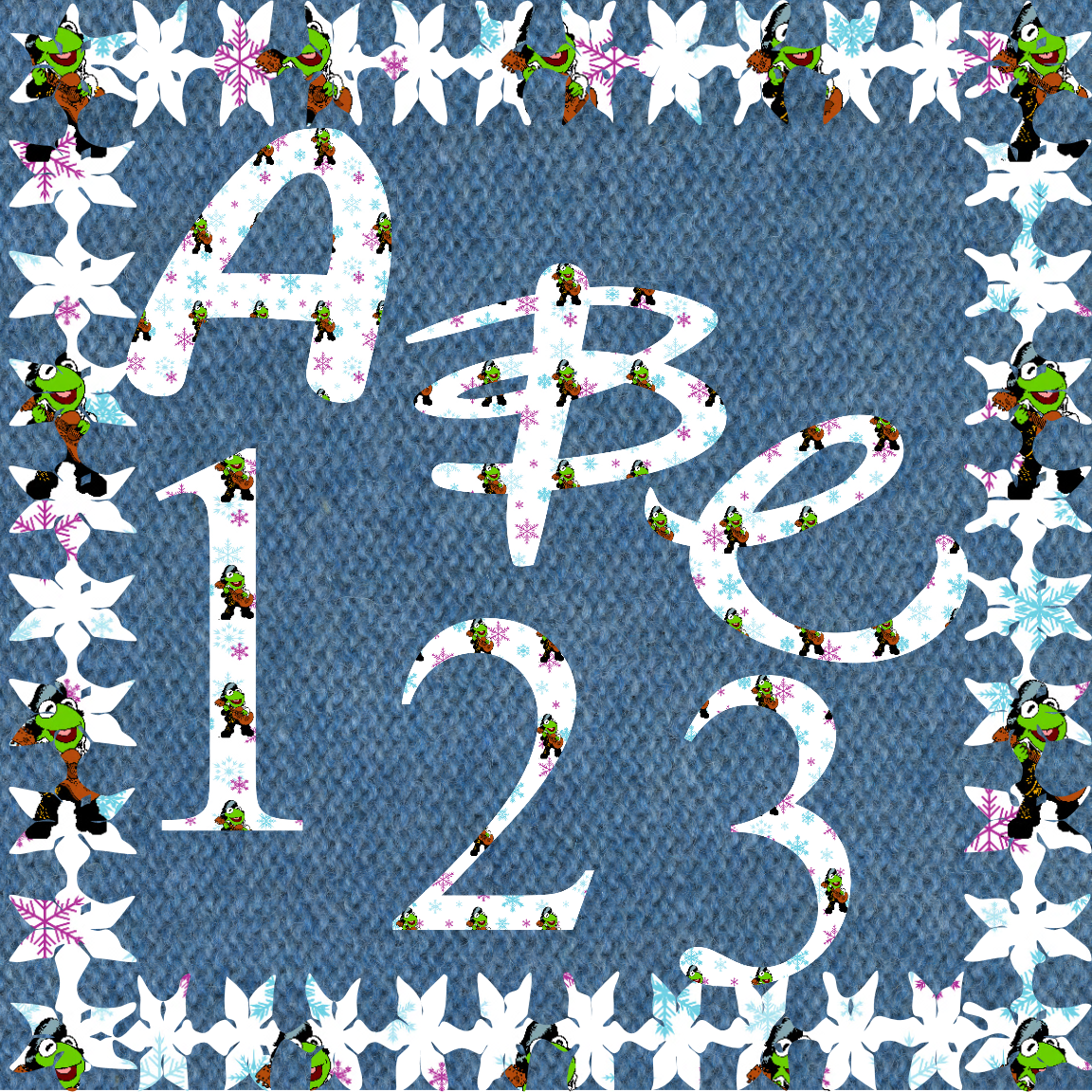 ABC and 123 Muppets Digital Kit 20a