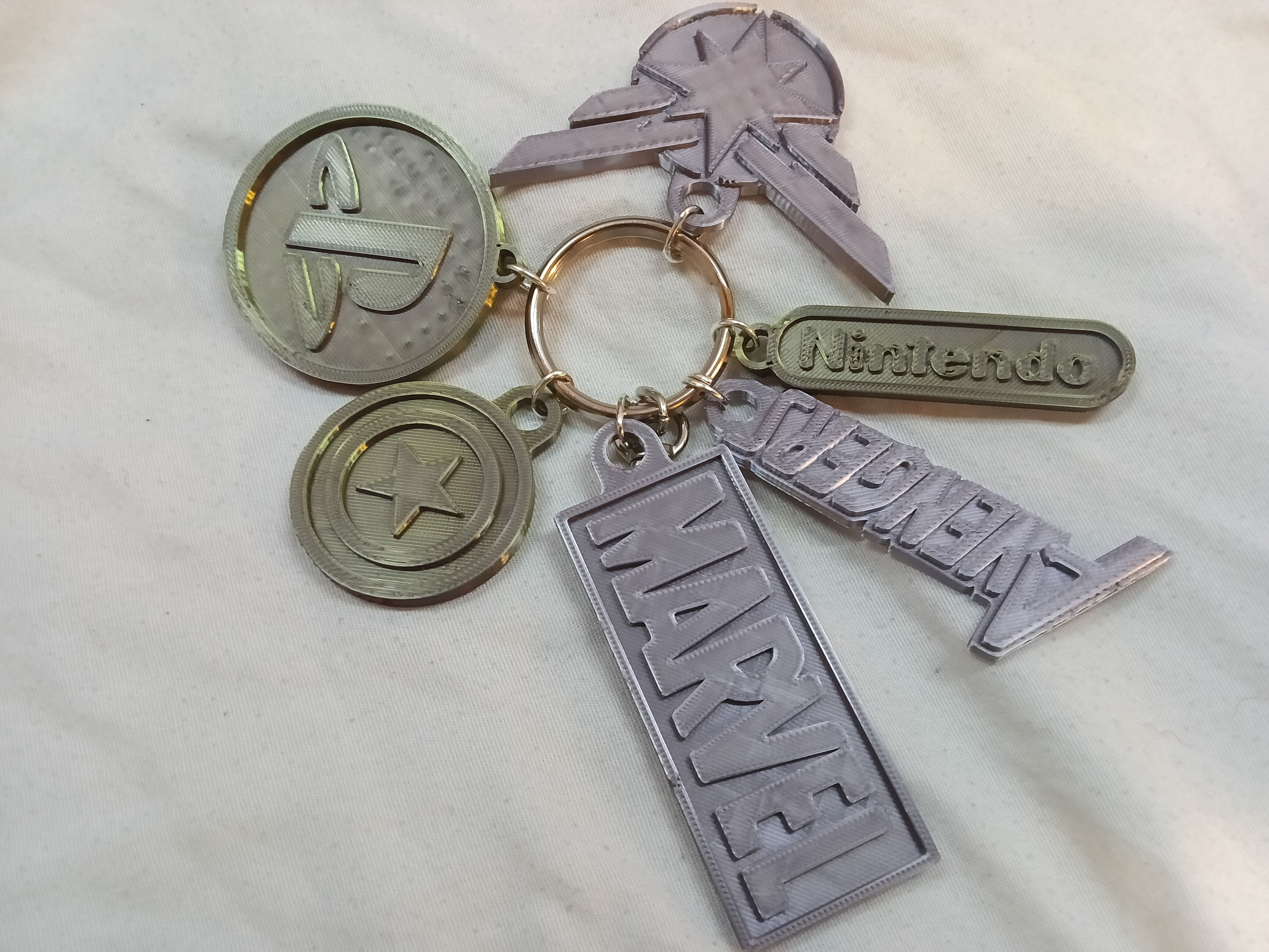 3D Printed Keychain Charms #R402