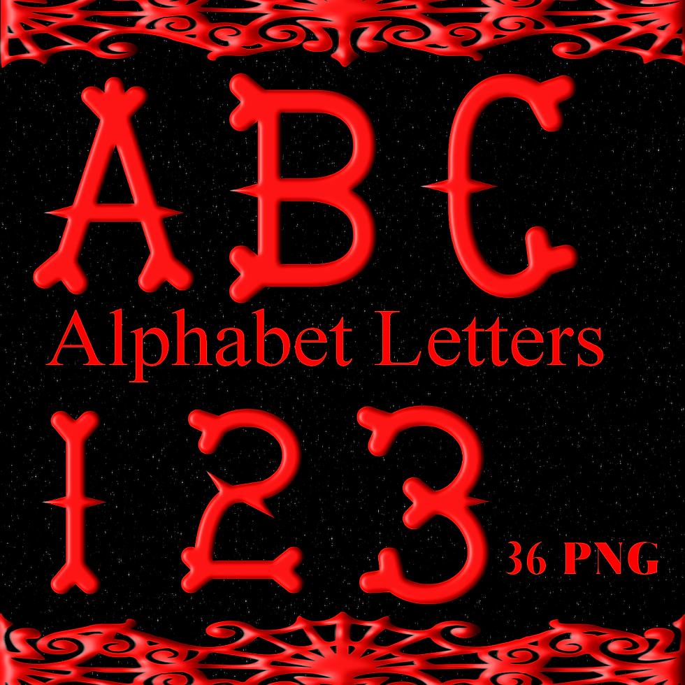 ABC and 123 Red Bones-Digital Kit