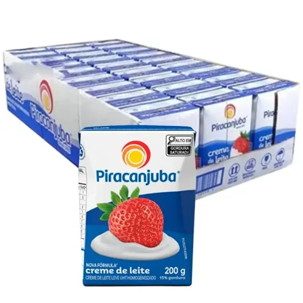 CREME DE LEITE PIRACANJUBA 27X200G