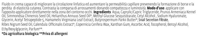 Miniatura: Fluido borse ed occhiaie da 15ml