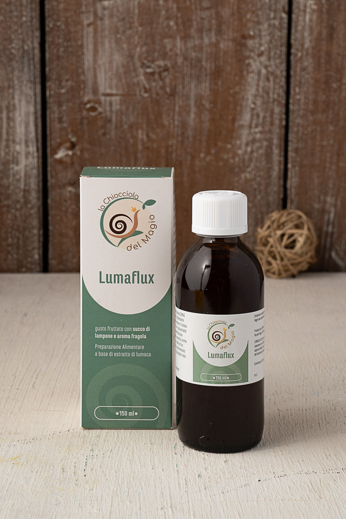 Sciroppo Lumaflux. Preparazione Alimentare a base di bava di estratto di lumaca 