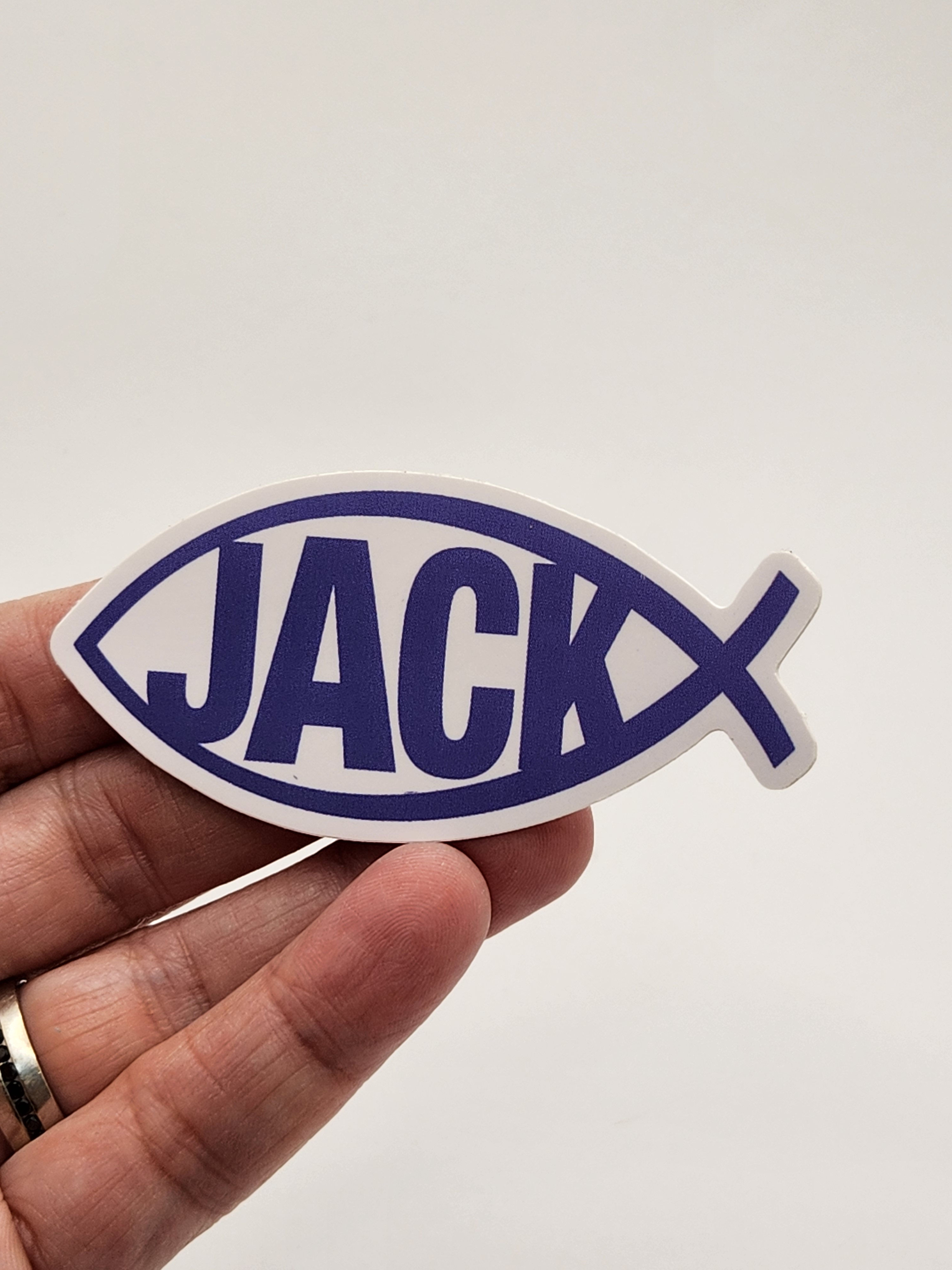 Vinyl Sticker - Supernatural Jack Fish Jesus fish paradoy