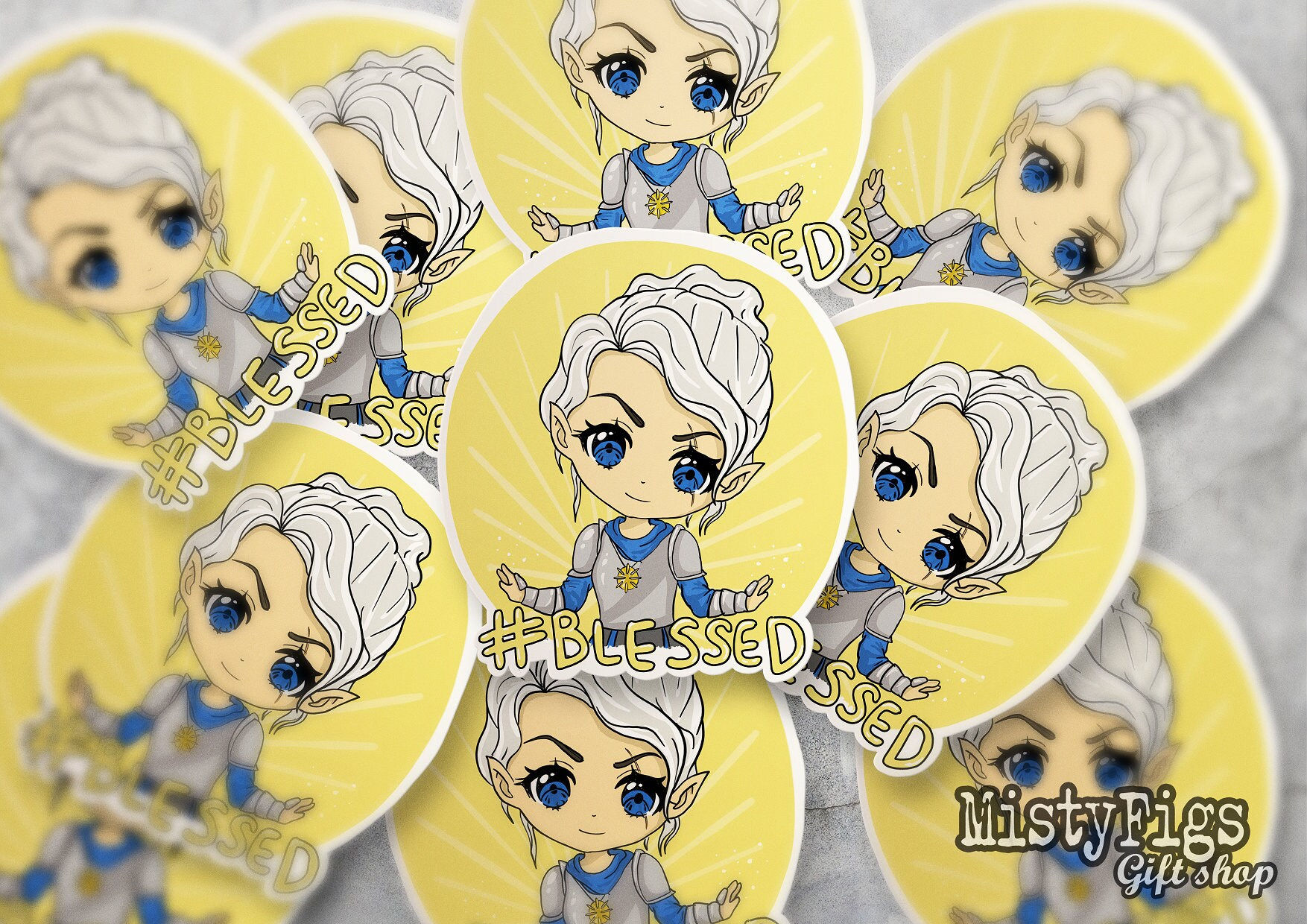 Vinyl sticker - Pike Cleric Crit Role S1 "Blessed" -waterproof