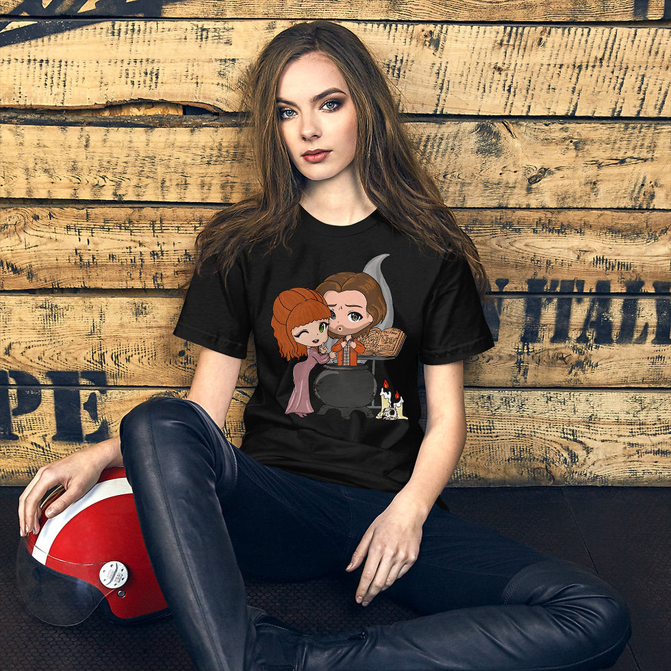 Thumbnail: SPN Rowena and Sam Cauldron spell Unisex t-shirt