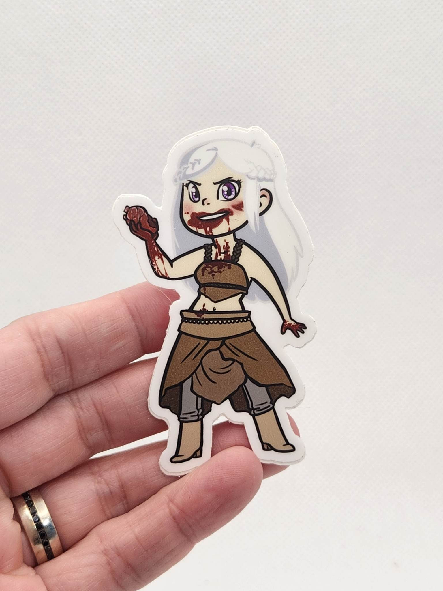 Vinyl Sticker - GoT Khaleesi Daenerys Targaryen - 3" waterproof