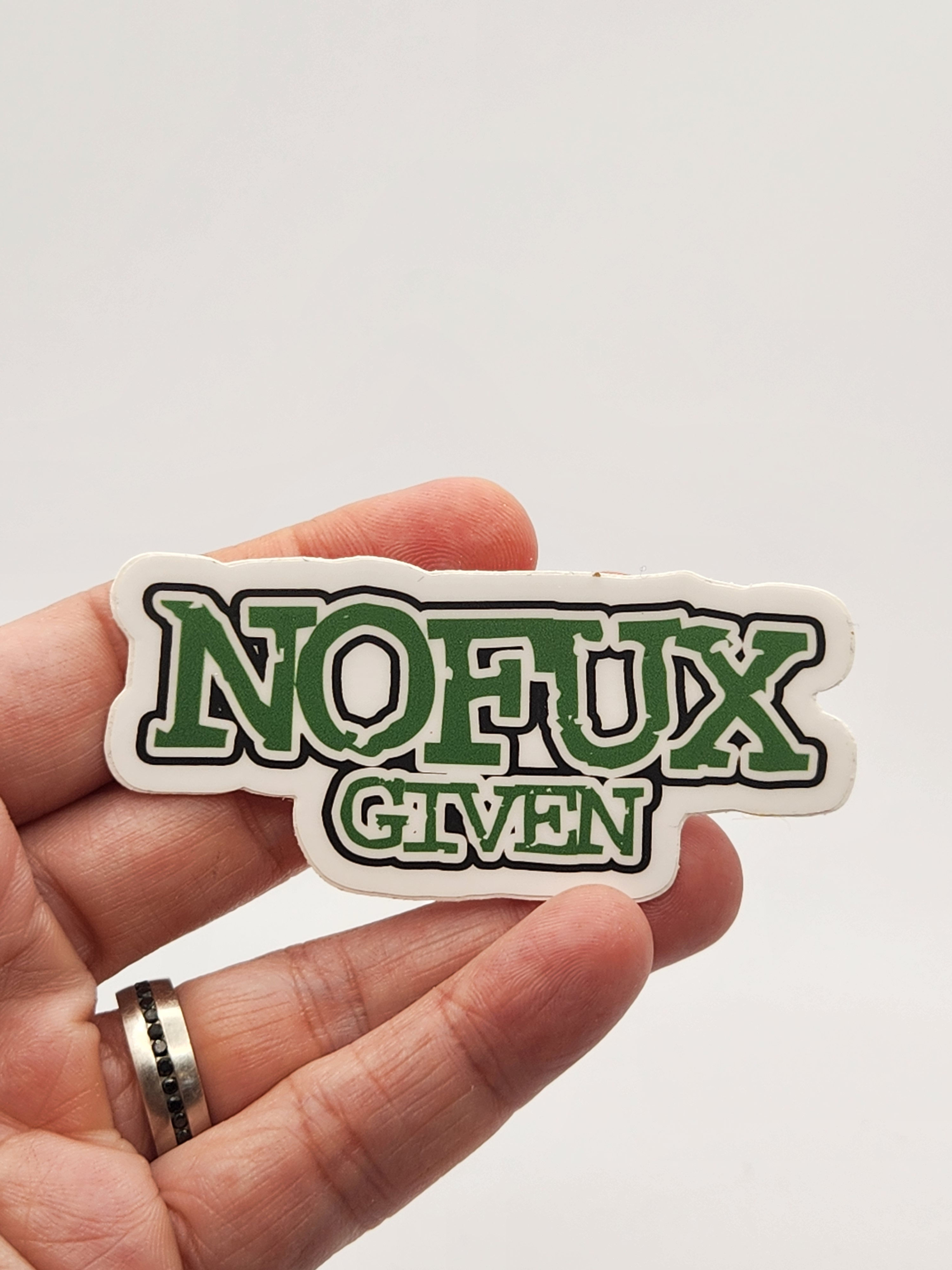 Vinyl Sticker - NOFUX given funny parody