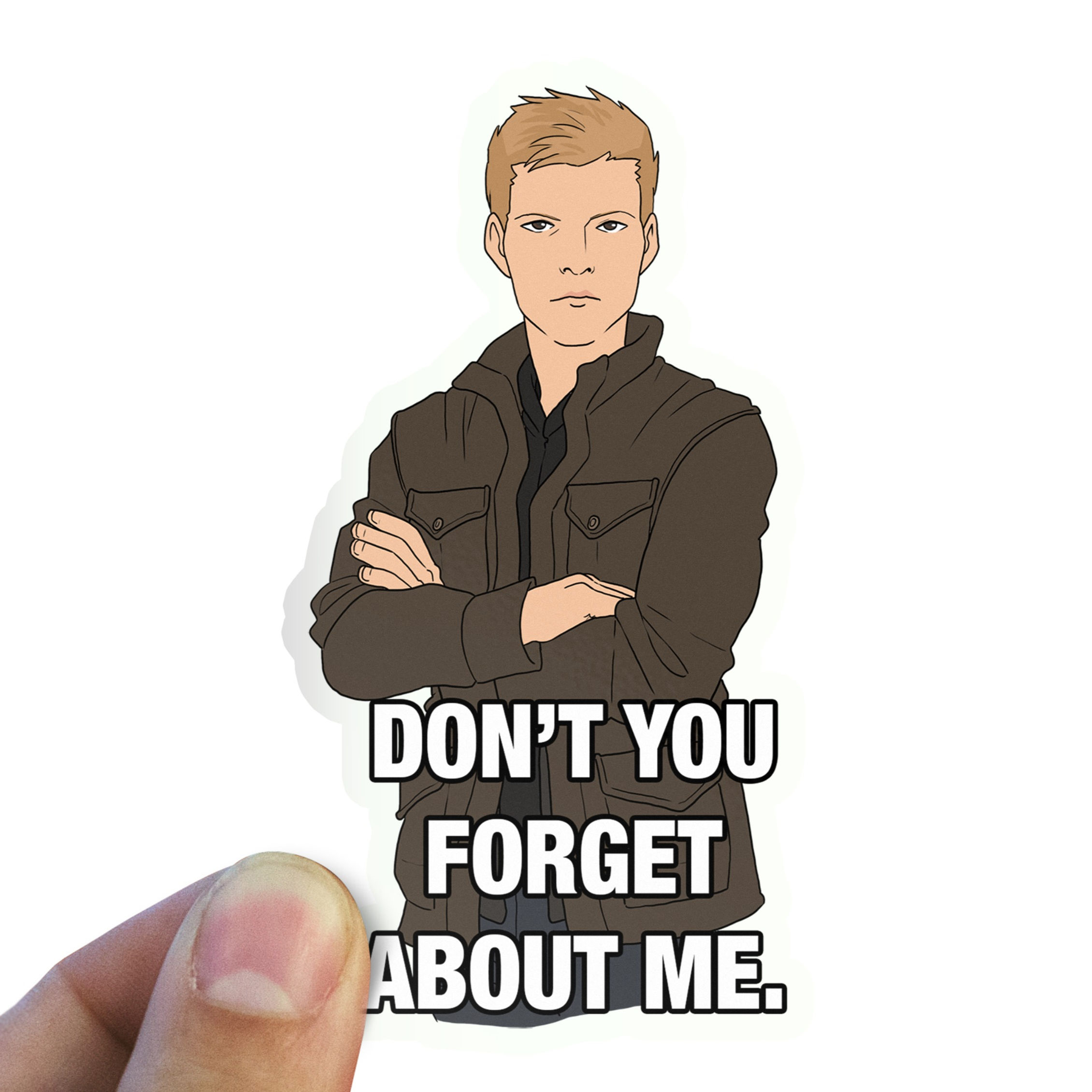 Adam Milligan Don't Forget Supernatural - 3" Waterproof Vinyl Sticker